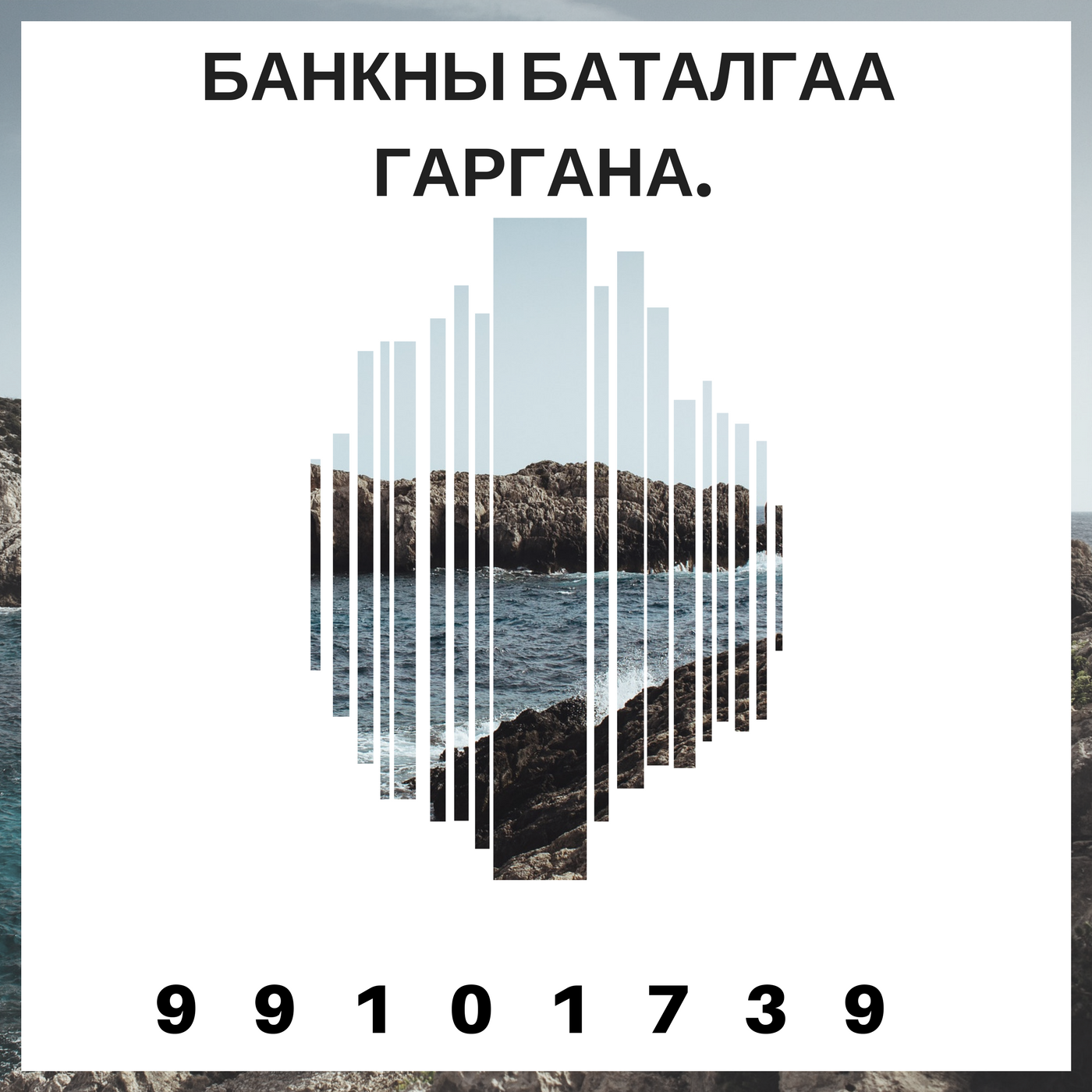 Бүх улсын визэнд зориулж банкны баталгаа  99101739 гаргана.